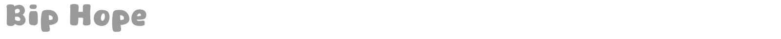 Bip Hope font preview